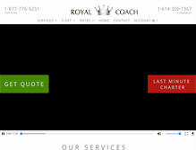 Tablet Screenshot of columbusroyalcoach.com